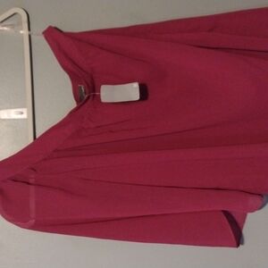 Forever 21 love21 size medium off the one shoulder dark pink blouse